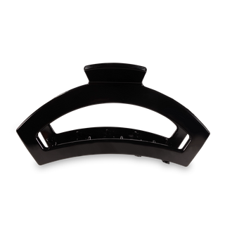Open Jet Black Large Hair Clip