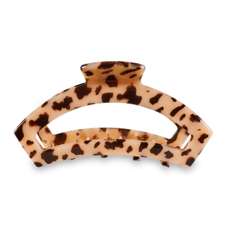 Teleties-Open Blonde Tortoise Large Hair Clip