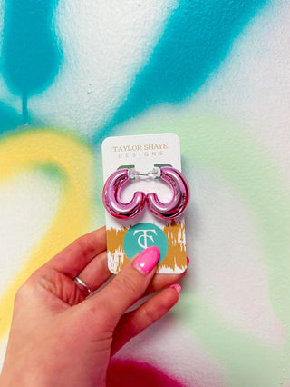 Light Pink Kai Hoops