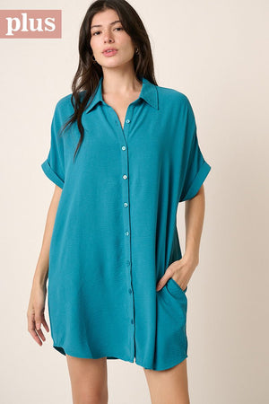 EVA BUTTON DOWN DRESS