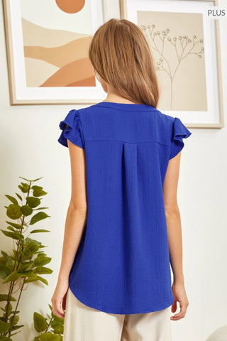 JANIE ROYAL BLUE TOP