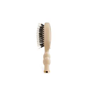 Mini Boar Bristle Hair Brush - Tan