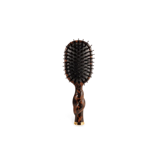 Mini Boar Bristle Hair Brush - Tortoise