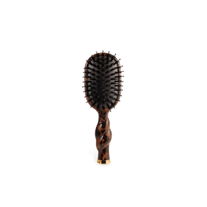 Mini Boar Bristle Hair Brush - Tortoise