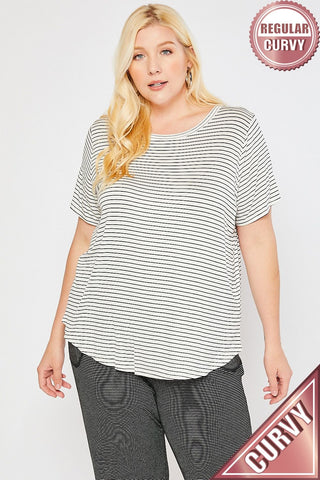 JOJO BASIC STRIPED TOP