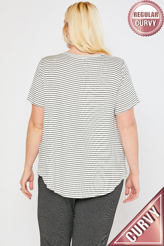 JOJO BASIC STRIPED TOP