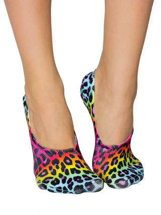 Neon Cheetah Liner socks