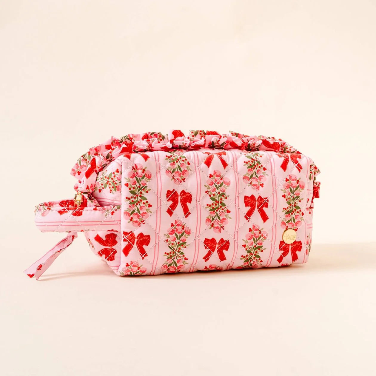 Essentials Quilted Cosmetic Pouch