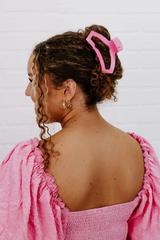 Open Peonies Please Large Hair Clip