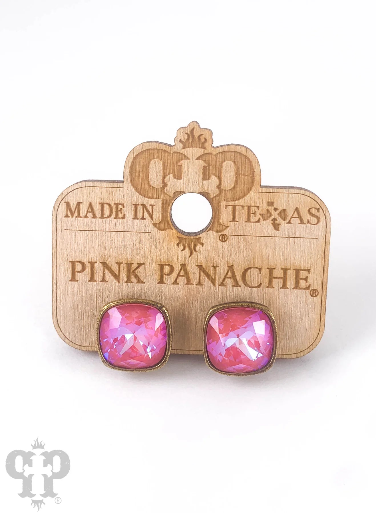 Pink Lotus pink panache studs