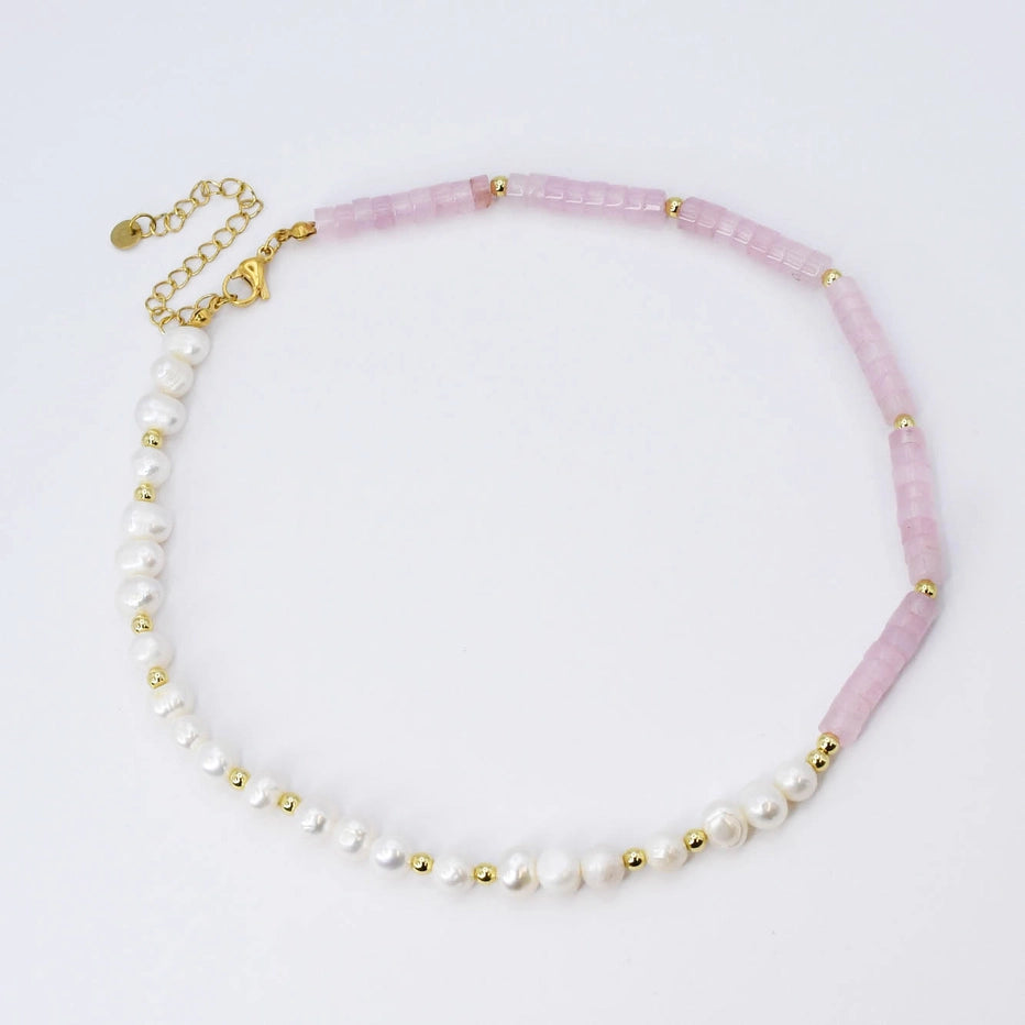 Pretty in Pink Gemstone Necklace