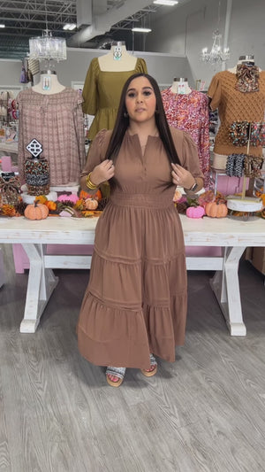 KASSY MOCHA DRESS