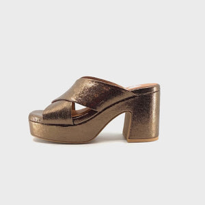 ORINDA BRONZE PLATFORM HEEL YELLOWBOX