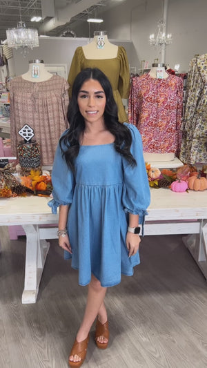 KRISTIN DENIM DRESS