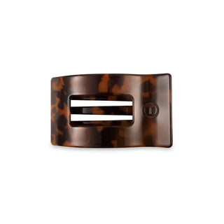 Flat Rectangle Hair Clip | Small | Tortoise