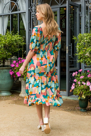 KARINA PATTERN PRINT DRESS