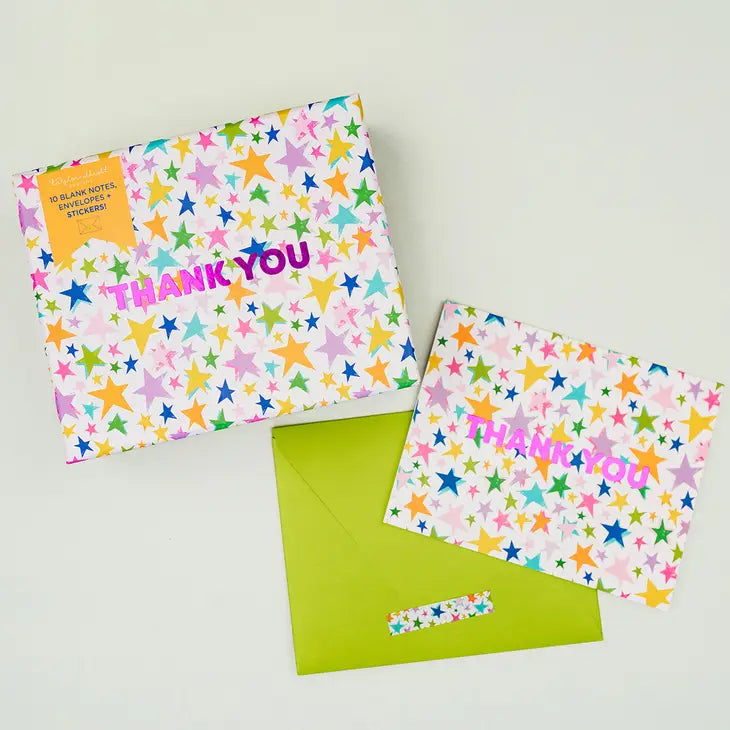 STARS THANK YOU BOXED NOTE CARDS