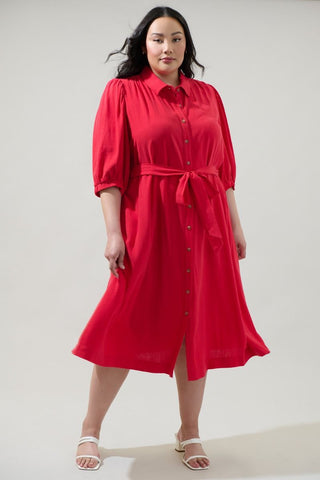 CALIENTE HOT MIDI DRESS