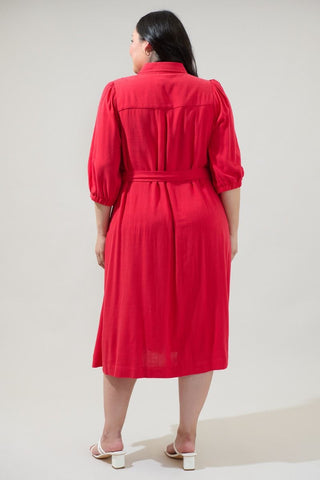 CALIENTE HOT MIDI DRESS