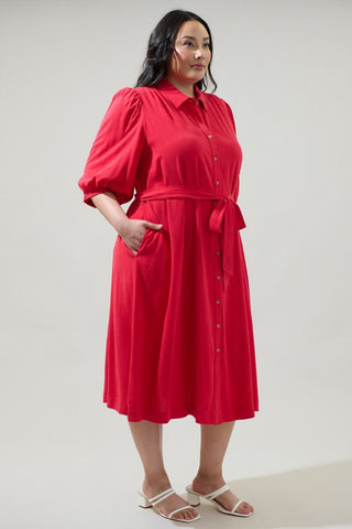 CALIENTE HOT MIDI DRESS
