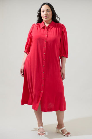 CALIENTE HOT MIDI DRESS