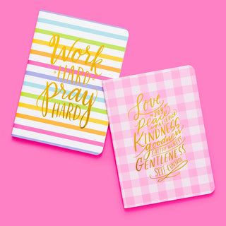 Spiritual - Stripes + Gingham - Notebook Set - Pc Set
