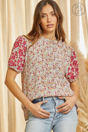 CHRISSY FLORAL TOP