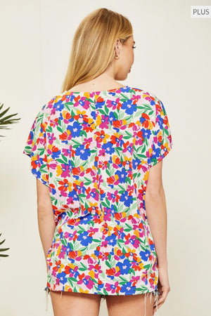 STACY FLORAL TOP