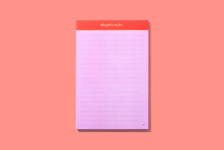 List Pad - "This Girl Is On Fire"