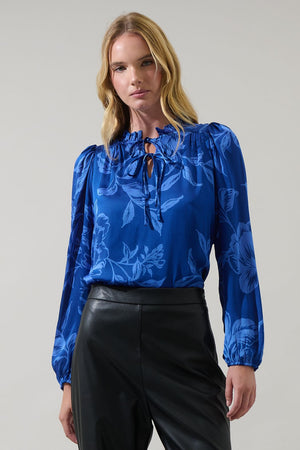 CIARA FLORAL RUFFLE BLOUSE