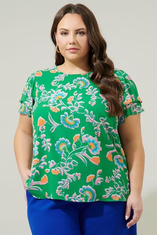 DEJA  FLORAL TOP