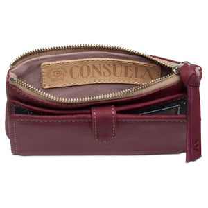 CONSUELA SLIM WALLET PLUM