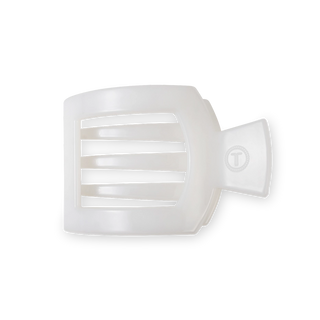 Coconut White Small Flat Square Clip