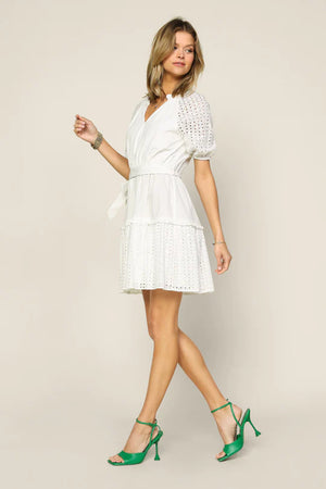 ANNIE EYELIT DRESS