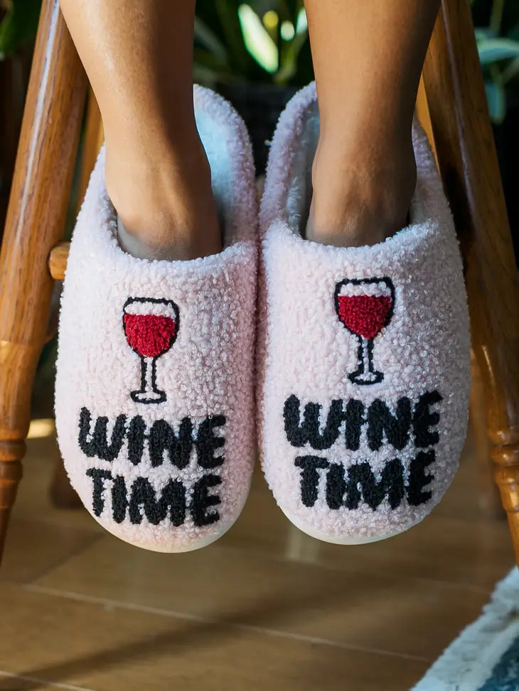 WINE TIME SLIPPERS