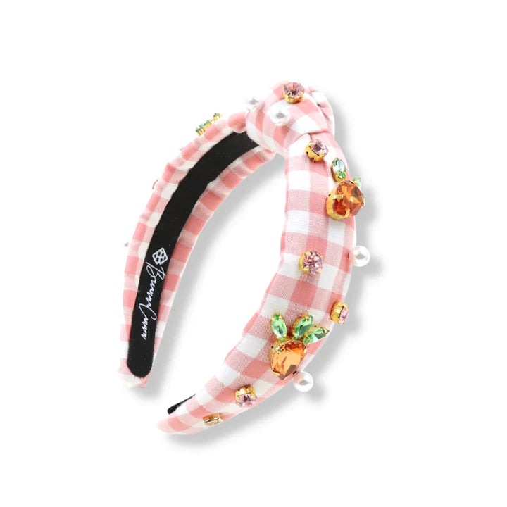 BRIANNA CANNON CHILD SIZE GINGHAM CARROT HEADBAND