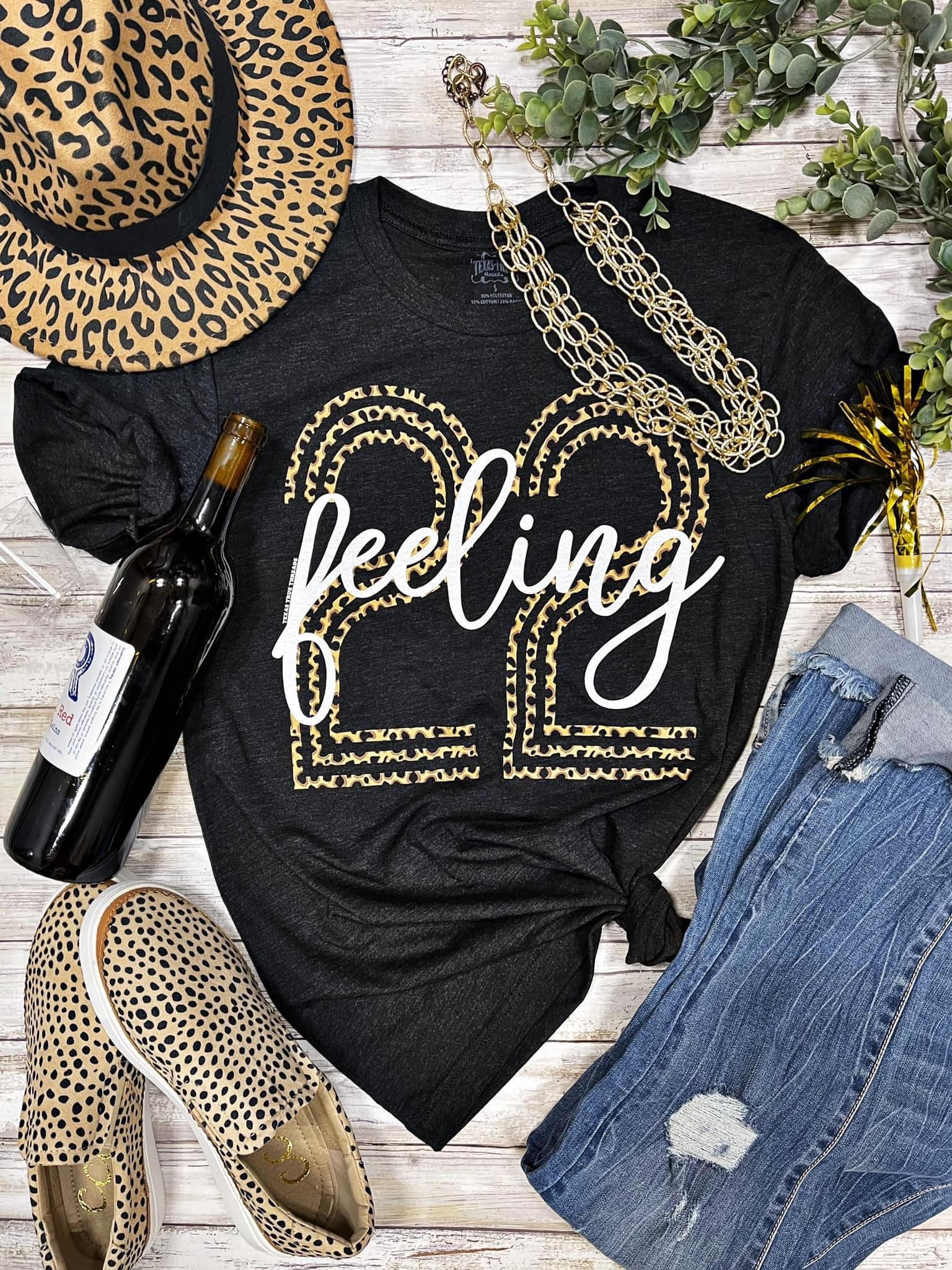 FEELING 22 LEOPARD TEE