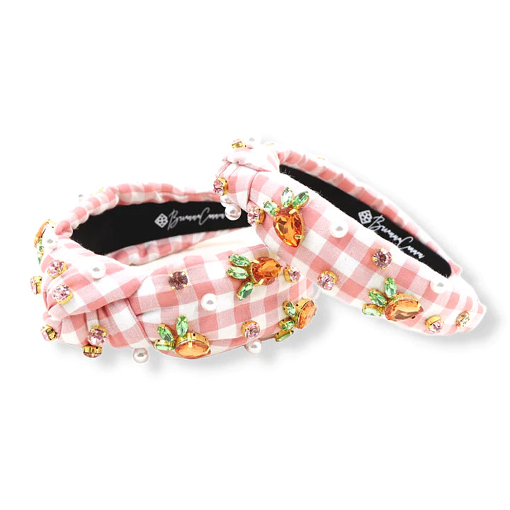 BRIANNA CANNON ADULT SIZE GINGHAM CARROT HEADBAND - Shop  display picture 3