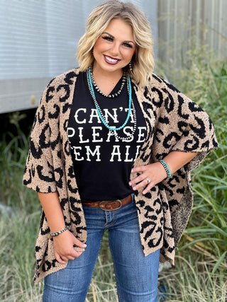 MADY FUZZY LEOPARD KIMONO