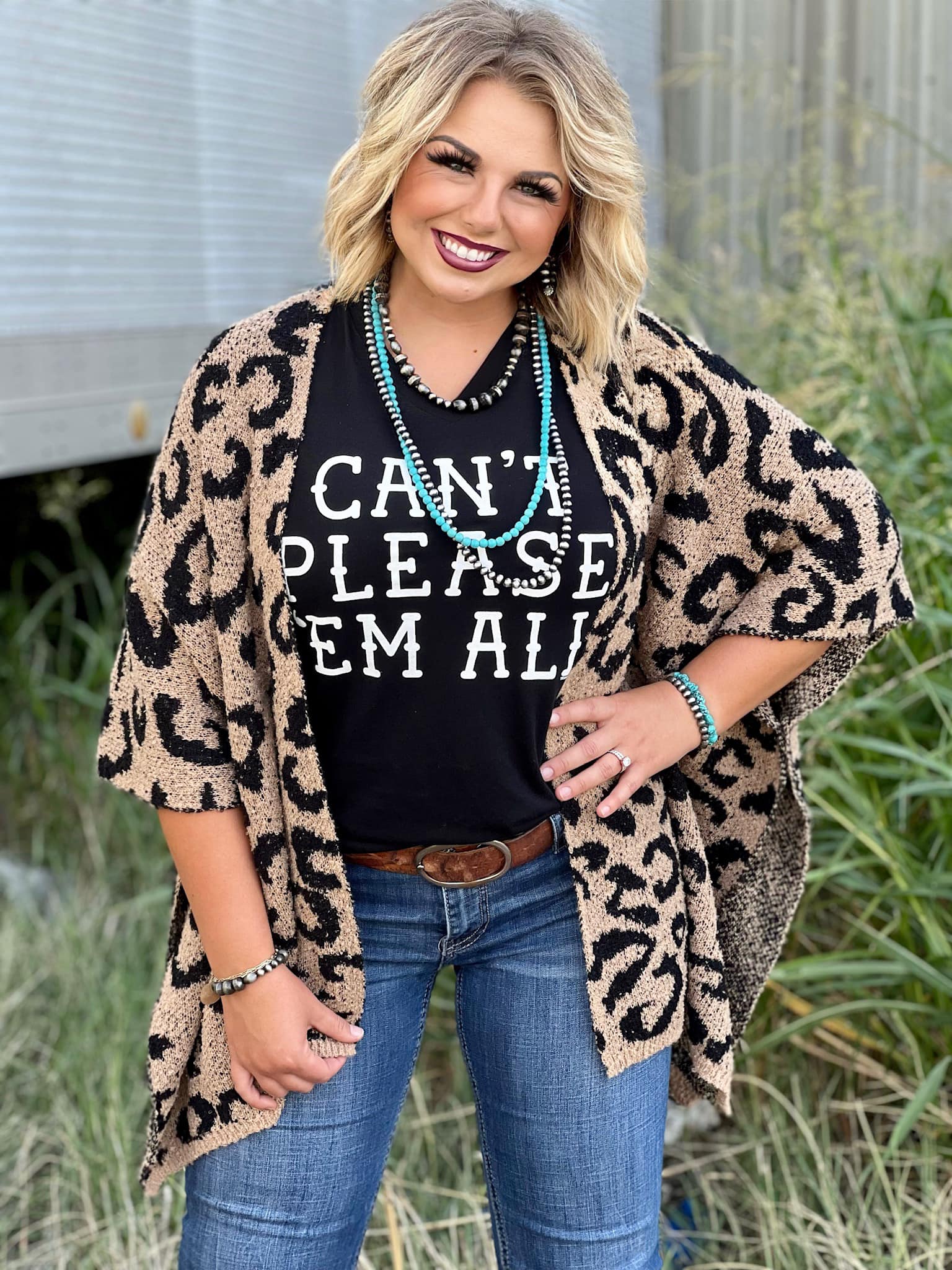 MADY FUZZY LEOPARD KIMONO