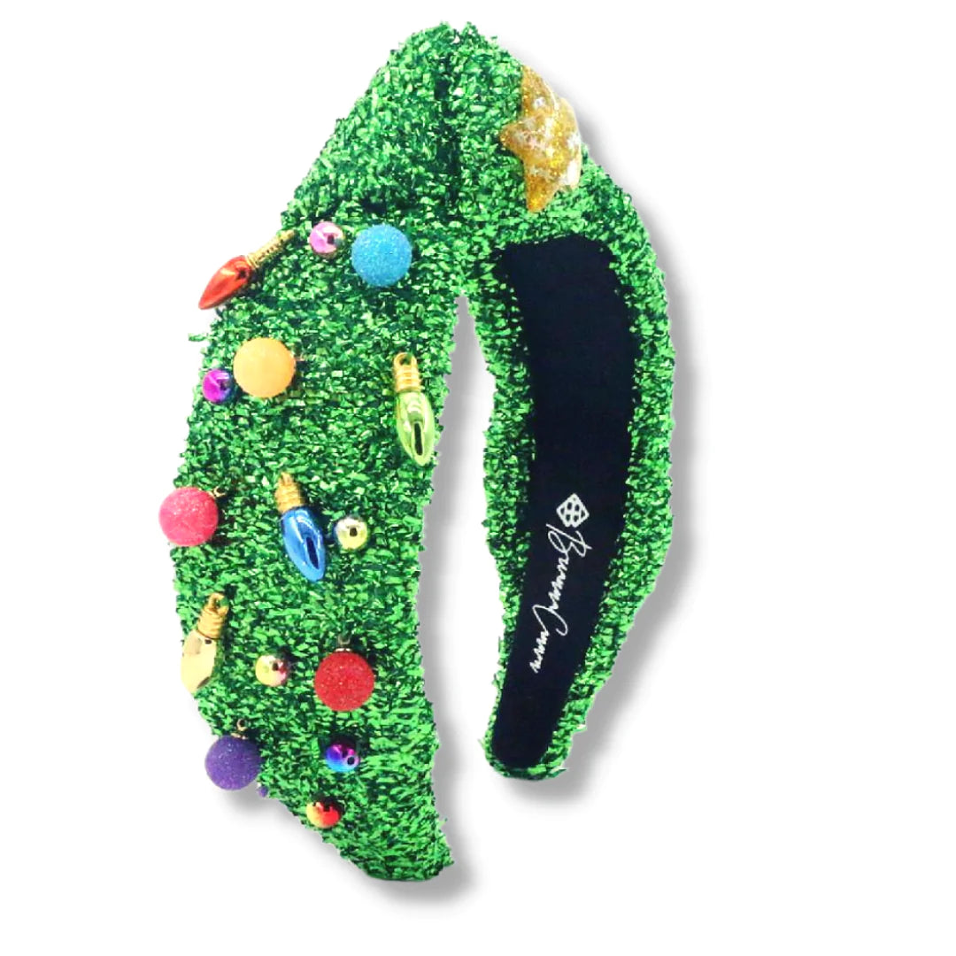 ADULT SIZE TINSEL CHRISTMAS TREE HEADBAND