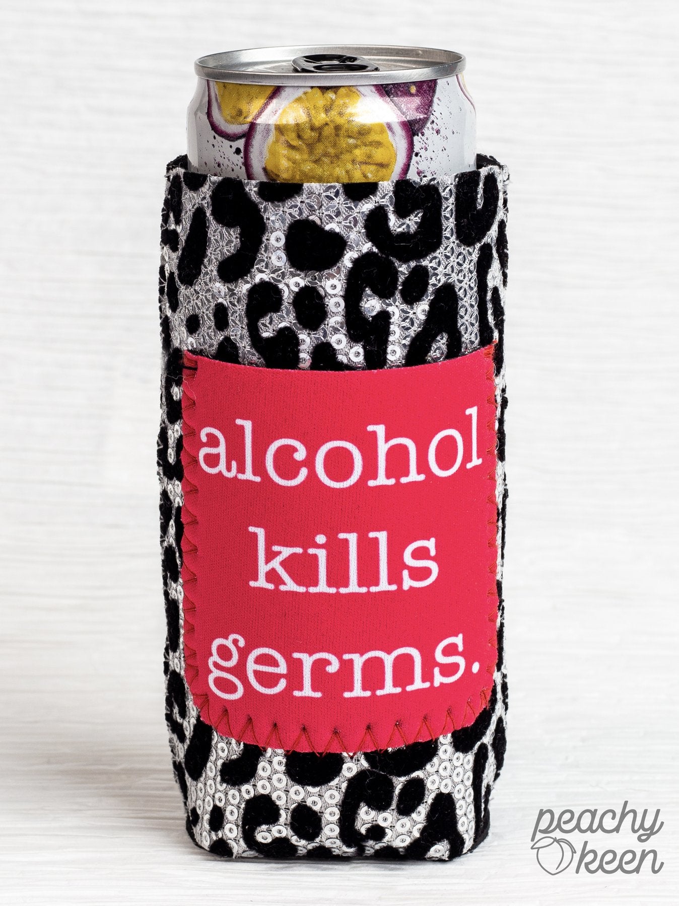 ALCOHOL KILLS GERMS CAN COOLER FOR SLIM CAN