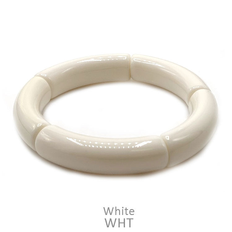 WHITE ACRYLIC BRACELET