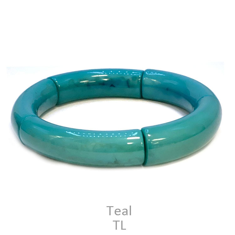 TEAL ACRYLIC BRACELET