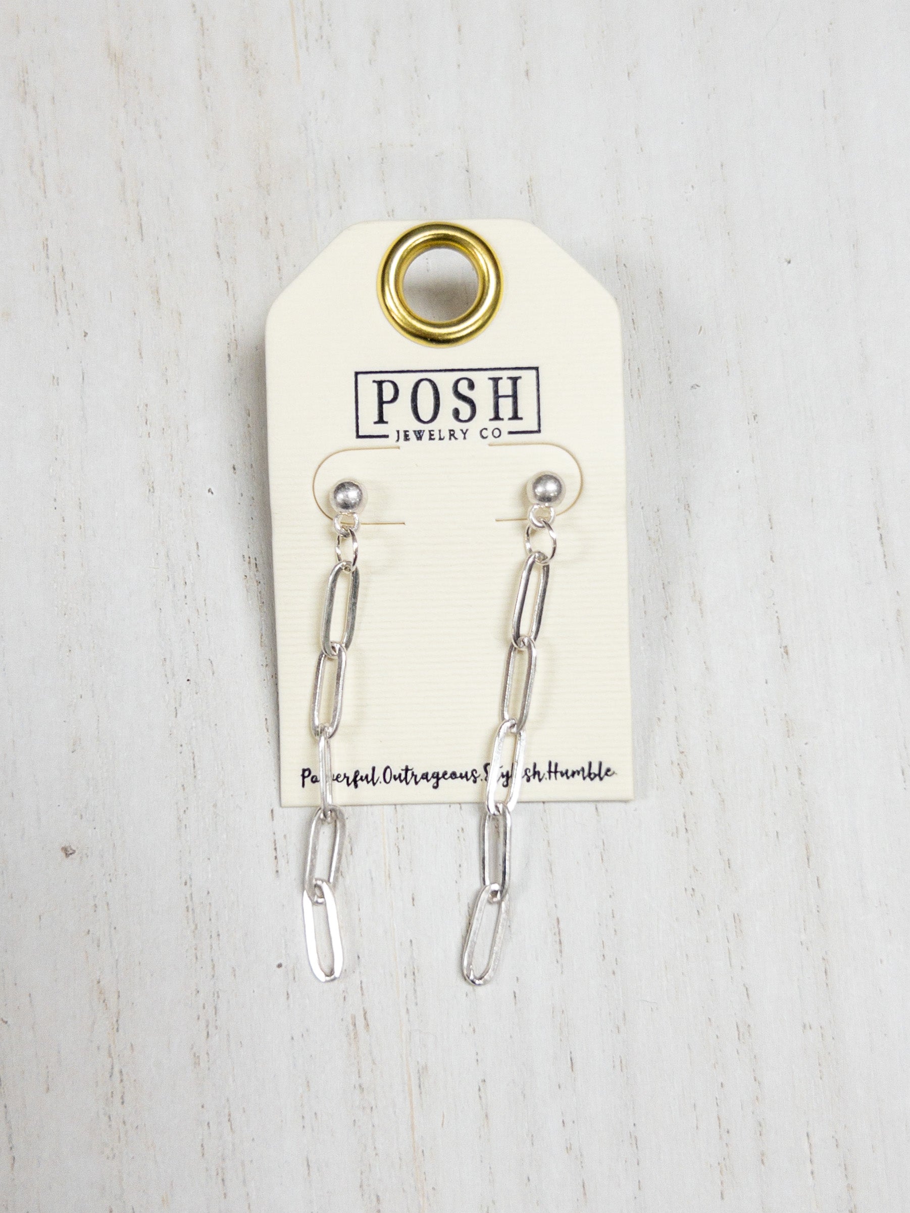 POSH SILVER CHAIN DANGLES