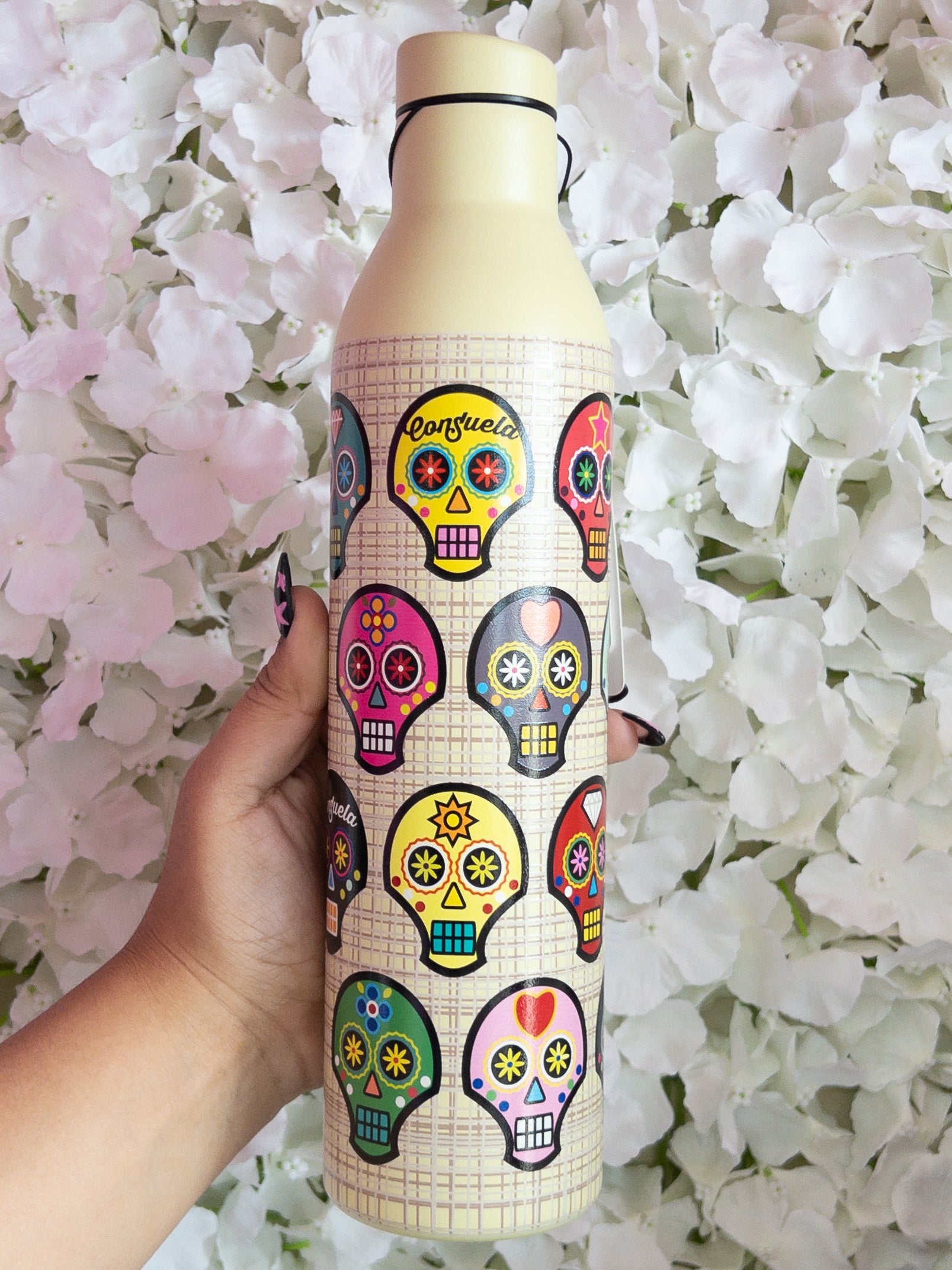 SUGAR SKULLS 750 ML WINE BOTTLE