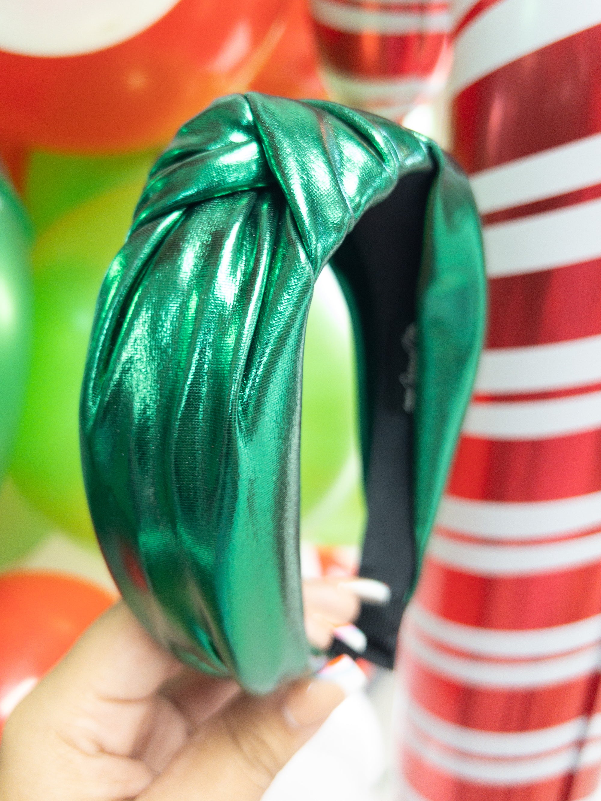 SHINY GREEN HEADBAND