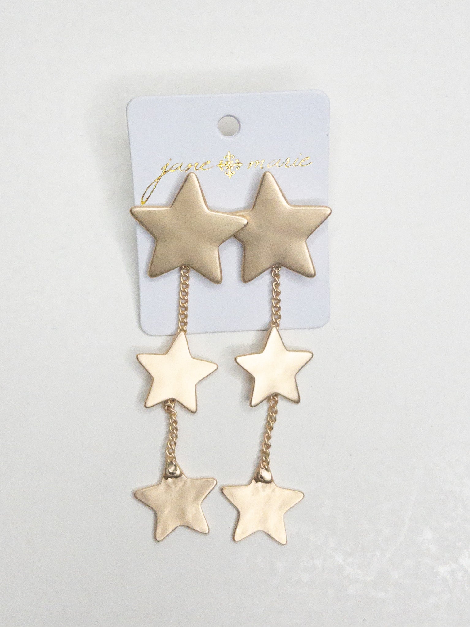 JANE MARIE STAR DROP EARRINGS