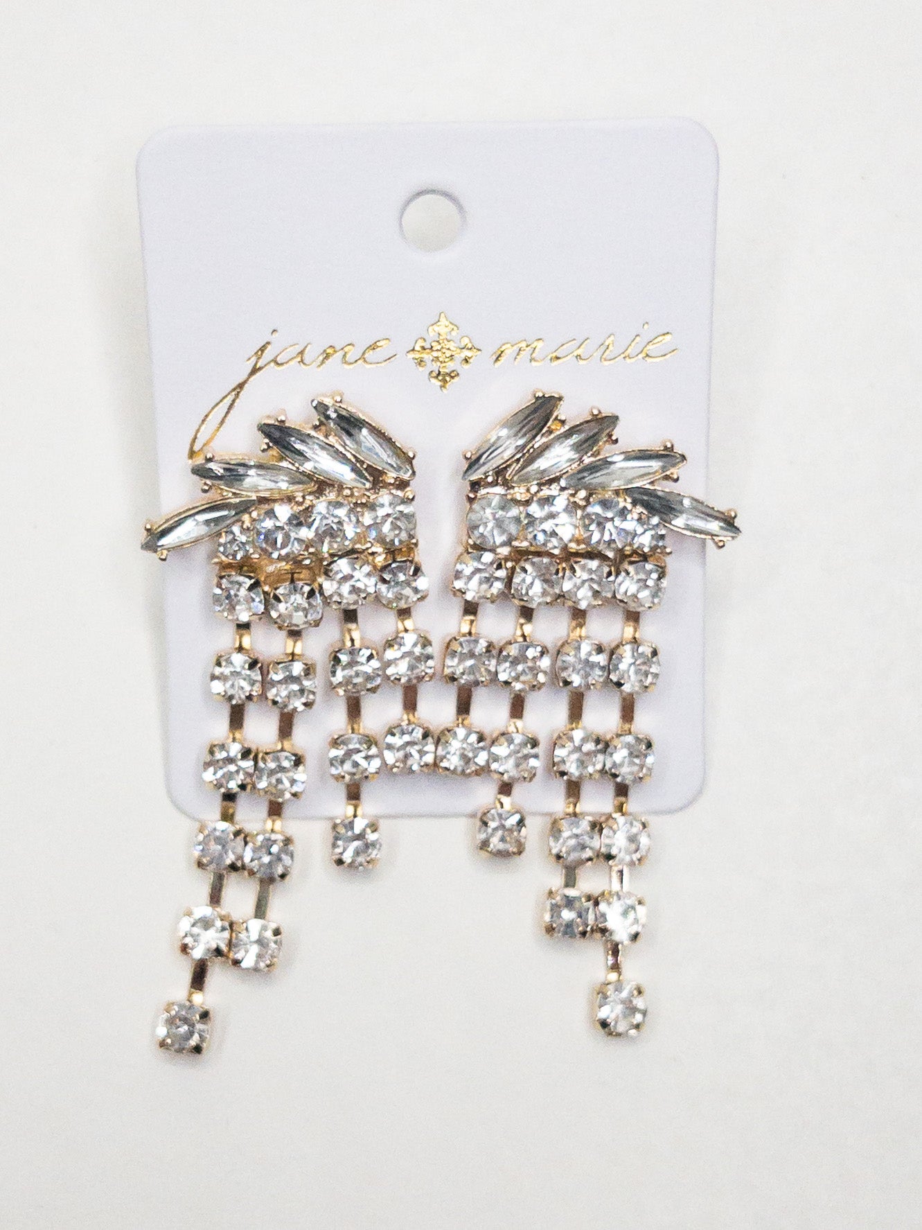 SILVER SPARROW DROP JANE MARIE EARRINGS