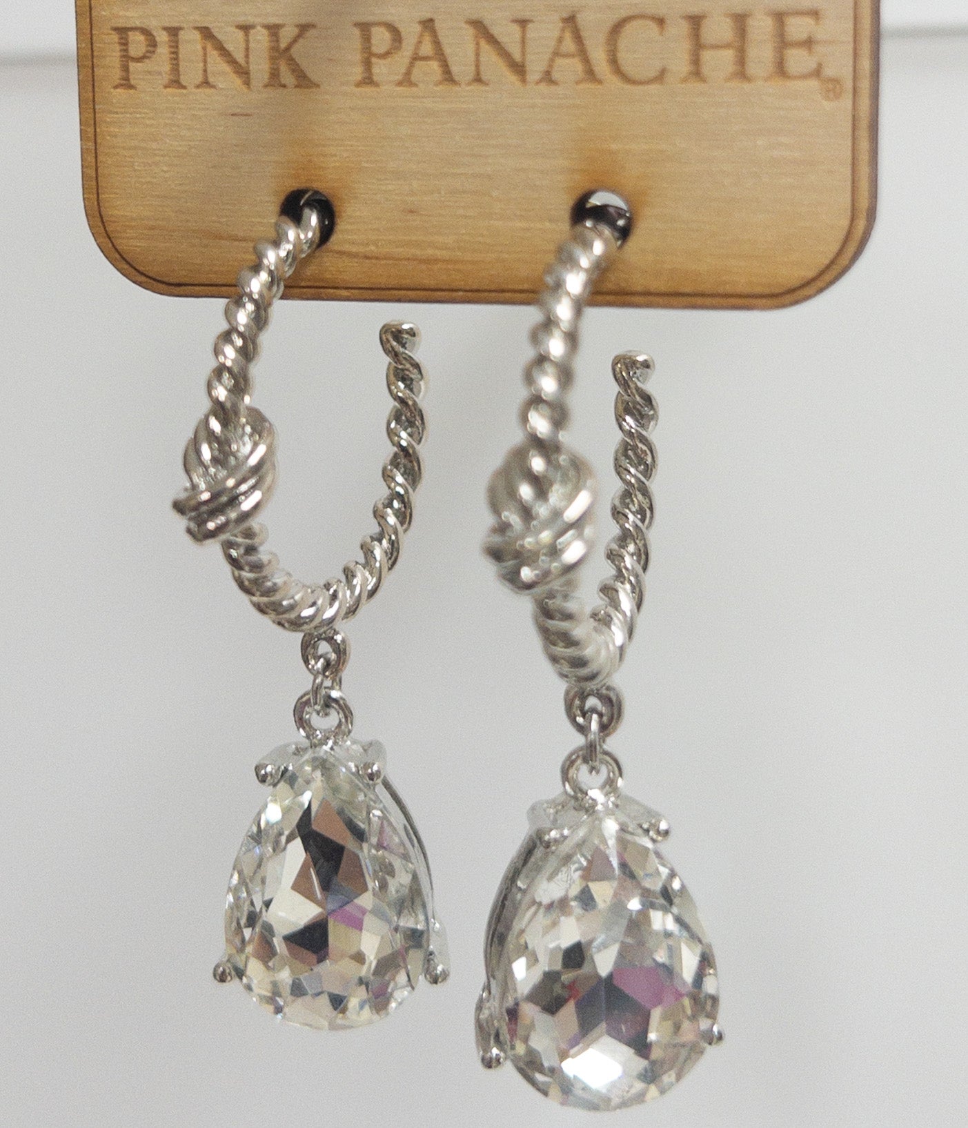 117 CLEAR TEARDROP SM HOOP